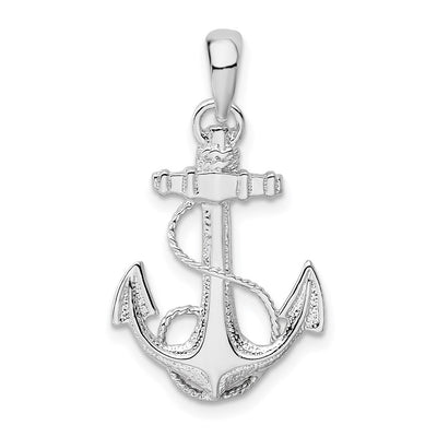 Sterling silver anchor pendant