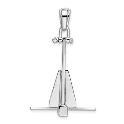 Sterling silver anchor pendant
