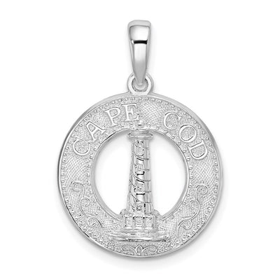 Sterling silver circle pendant