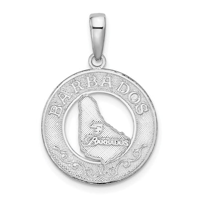 Sterling silver circle pendant