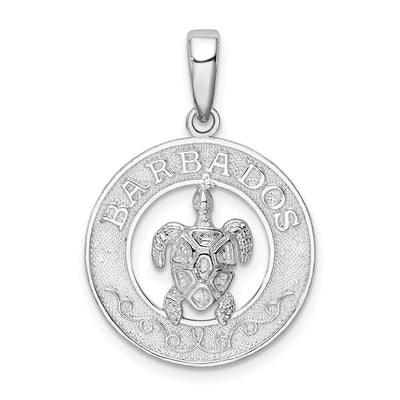Sterling silver circle pendant