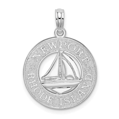 Sterling silver circle pendant