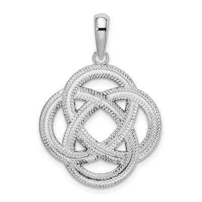 Sterling silver circle pendant