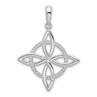 Sterling silver knot pendant