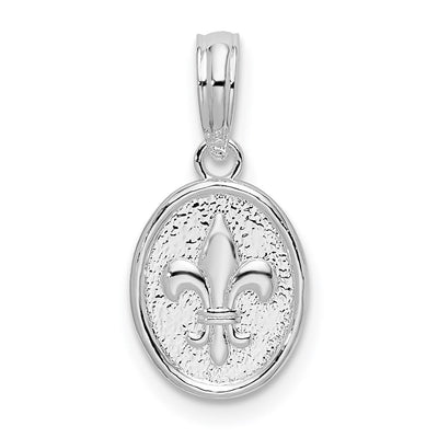 Sterling silver fleur de lis pendant