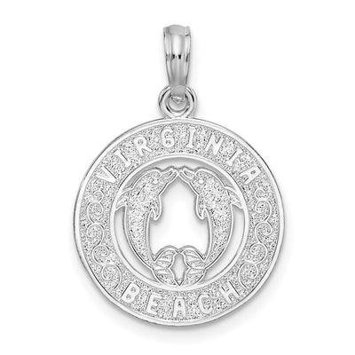 Sterling silver circle pendant