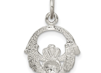 Sterling Silver Claddagh Charm (Style QC1017)