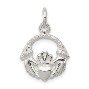 Sterling Silver Claddagh Charm (Style QC1017)