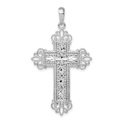 Sterling silver fleur de lis pendant