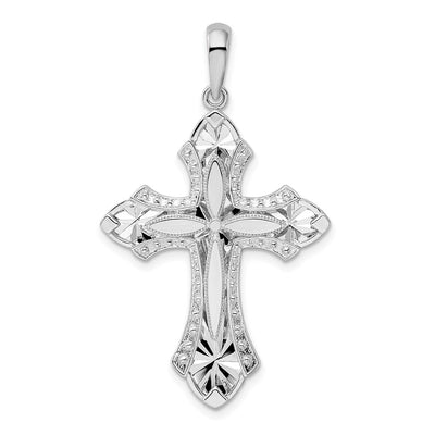 Sterling silver fleur de lis pendant