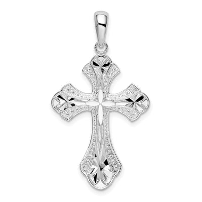 Sterling silver fleur de lis pendant