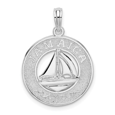 Sterling silver circle pendant