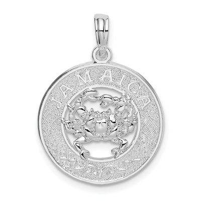 Sterling silver circle pendant