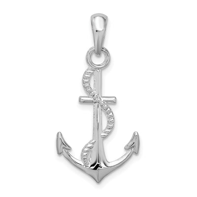 Sterling silver anchor pendant