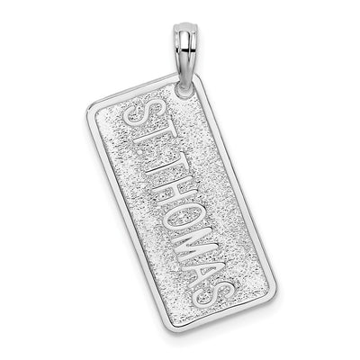 Sterling silver plate pendant