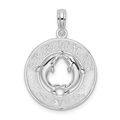 Sterling silver circle pendant