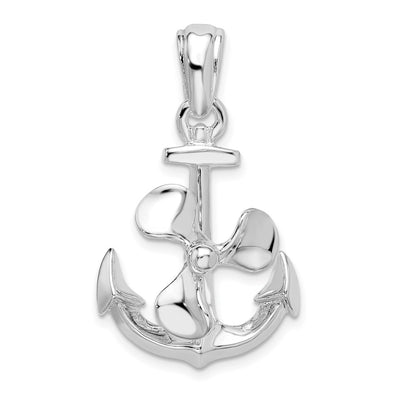 Sterling silver anchor pendant