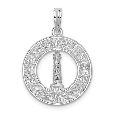 Sterling silver circle pendant