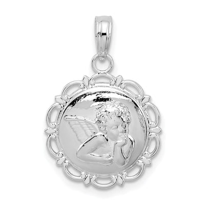 Sterling silver angel pendant
