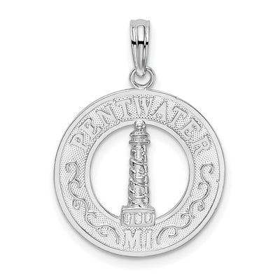 Sterling silver circle pendant