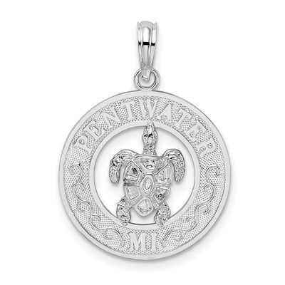 Sterling silver circle pendant