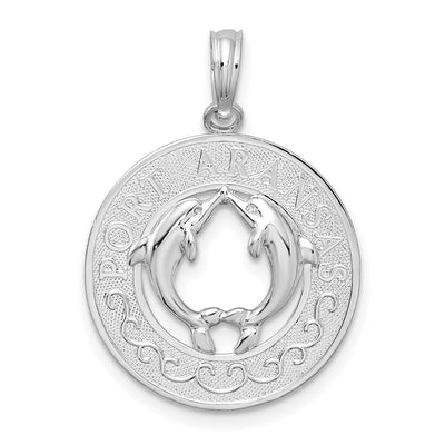 Sterling silver circle pendant