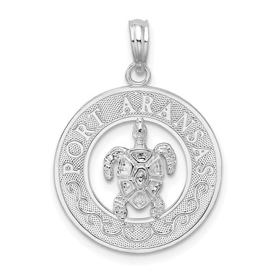 Sterling silver circle pendant