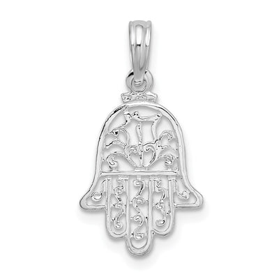 Sterling silver hamsa pendant