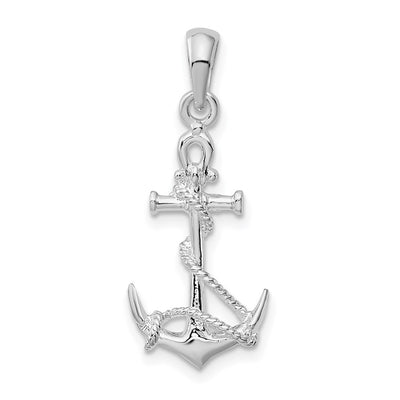 Sterling silver anchor pendant