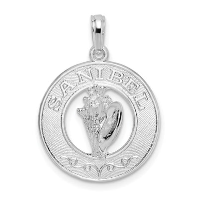 Sterling silver circle pendant