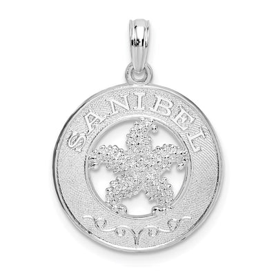Sterling silver starfish pendant