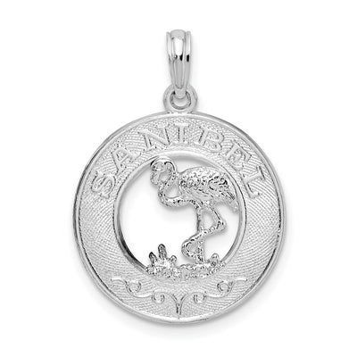 Sterling silver circle pendant