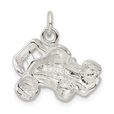 Sterling Silver Race Car Charm
