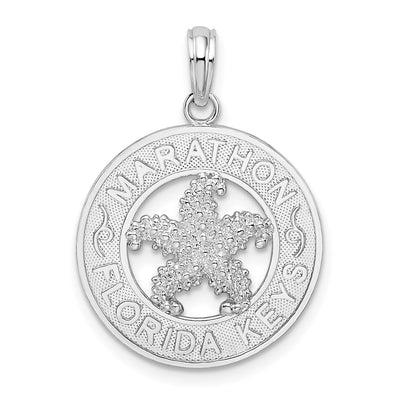 Sterling silver starfish pendant