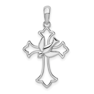 Sterling silver fleur de lis pendant