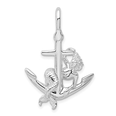 Sterling silver anchor pendant