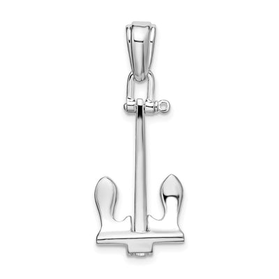 Sterling silver anchor pendant