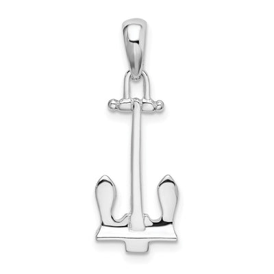 Sterling silver anchor pendant
