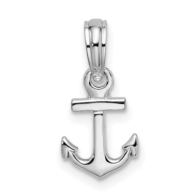 Sterling silver anchor pendant
