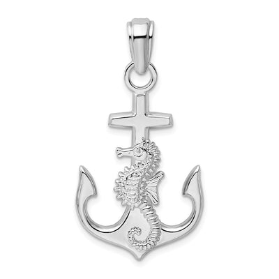 Sterling silver seahorse pendant