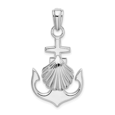 Sterling silver anchor pendant