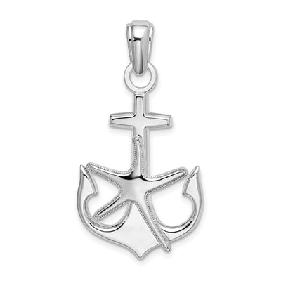 Sterling silver starfish pendant