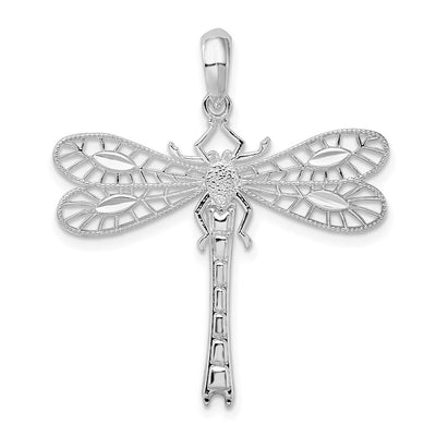 Sterling silver dragonfly pendant