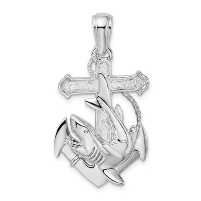 Sterling silver anchor pendant