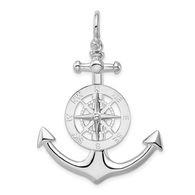 Sterling silver anchor pendant