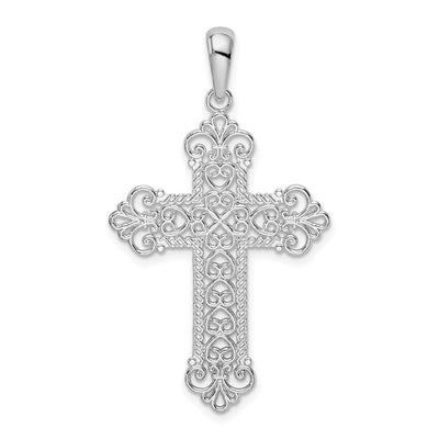 Sterling silver fleur de lis pendant