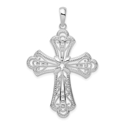 Sterling silver fleur de lis pendant