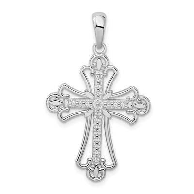 Sterling silver fleur de lis pendant
