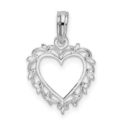 Sterling silver heart pendant