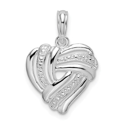 Sterling silver heart pendant